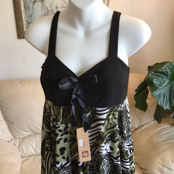 Leopard & Zebra print flirty flounce Skater Dress - Picture 4 of 4